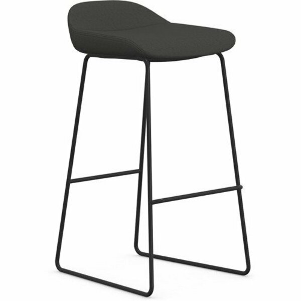 9To5 Seating STOOL, BAR, SLDBSE, FBRC, GY/BK NTF9165STSFDO